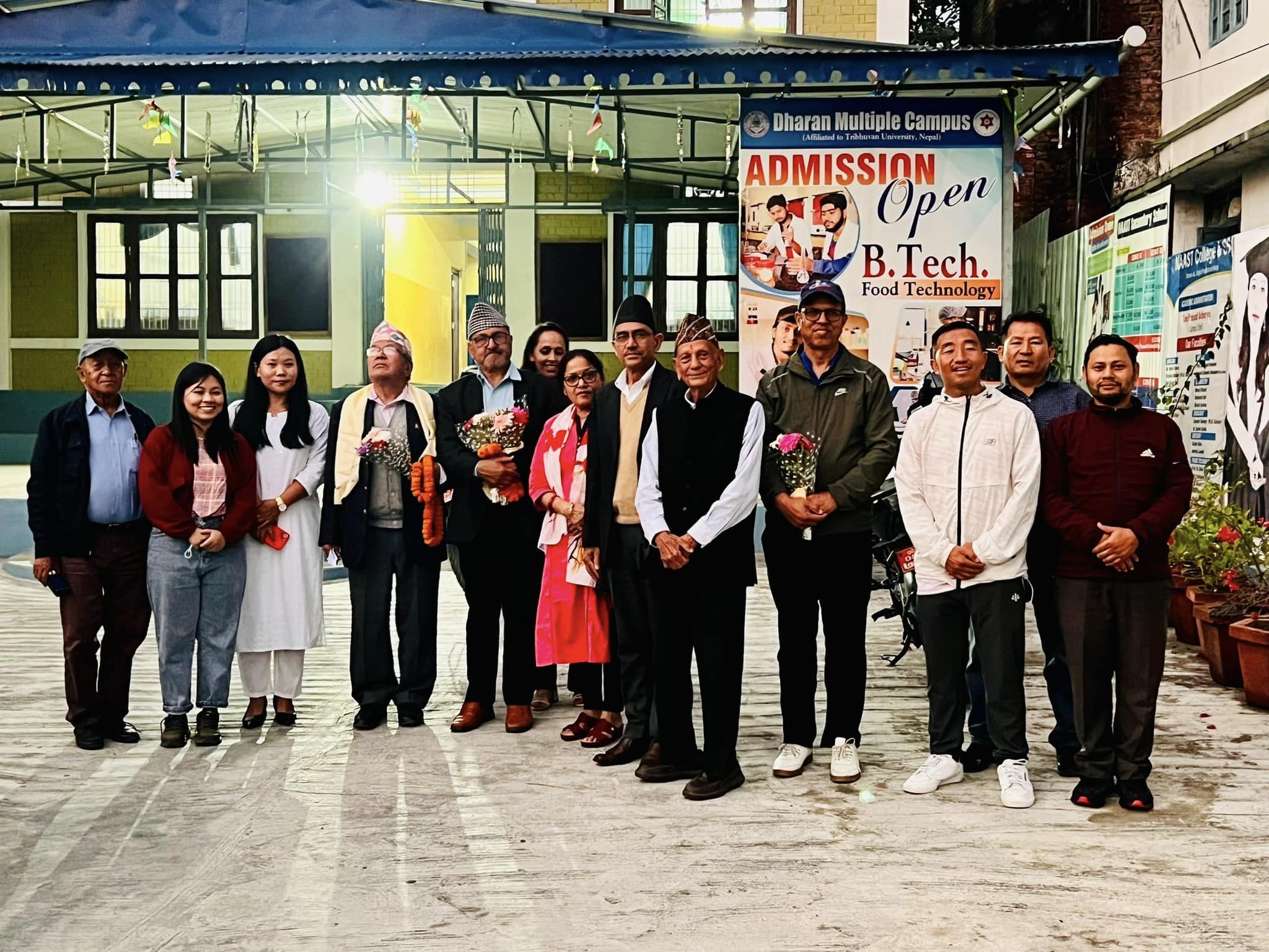 Thanks to chancellor and vice-chancellor of gandaki university, Pokhara for visiting Dharan Multiple Campus Dharan .